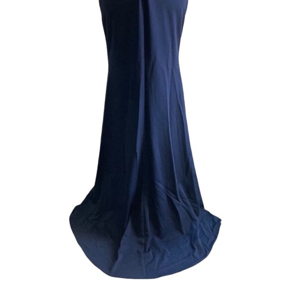 Long Navy Off the Shoulder Lace Prom Formal Dress US XS - Picture 5 of 7